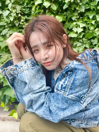 セミロング カラー 高橋 みく/ minim 暖色のヘアスタイル