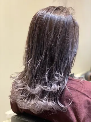 ロング カラー 関口 友行のヘアスタイル