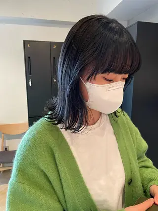 ミディアム カラー SALOWIN下北沢所属・hazuki 🌝のヘアスタイル