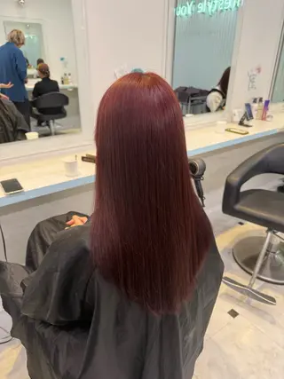 カラー 🍒♡艶髪暖色カラー saaya♡🍒のヘアスタイル