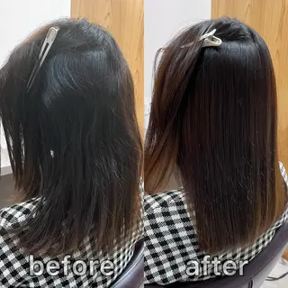 ミディアム パーマ KIZU 髪質改善 オカルト怪談のヘアスタイル