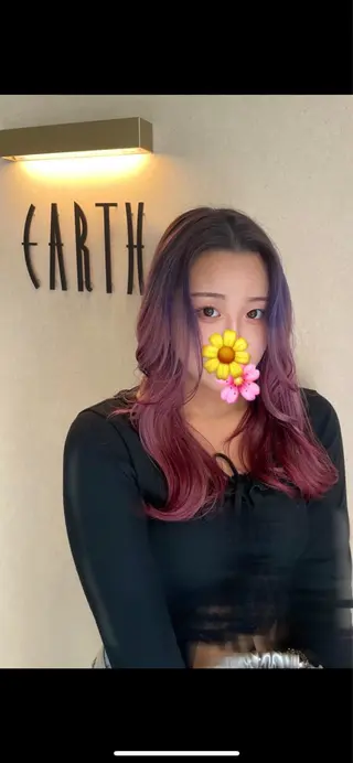 ロング カラー EARTH菊名店👾 ひらのすぐるのヘアスタイル