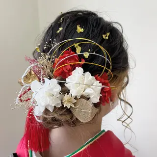 ロング ヘアアレンジ サソウ ユリエ🥥のヘアスタイル