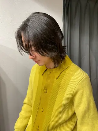 ショート カラー パーマ メンズ 表参道/髪質改善・ 透明感 colorのヘアスタイル