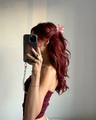 カラー 🍒♡艶髪暖色カラー saaya♡🍒のヘアスタイル