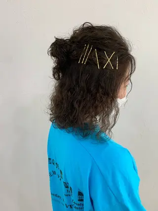 ショート カラー ヘアアレンジ ♡田口 結彩♡のヘアスタイル