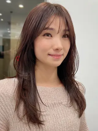 セミロング ✨上品可愛い 垢抜けカラー/後藤✨のヘアスタイル