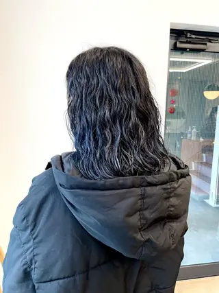 ミディアム カラー パーマ pole所属・【pole】 minaのヘアスタイル