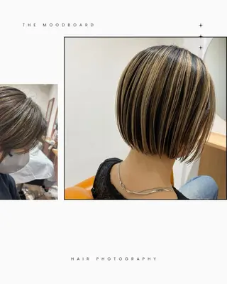 セミロング 【ハイライト】 YUYAのヘアスタイル