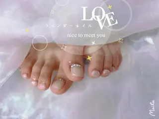 ネイル ラベンダー💖日暮里 ルル💖ネイルのネイルデザイン