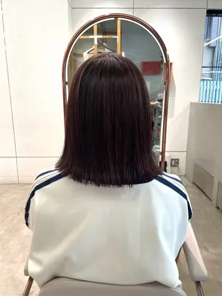 ミディアム 鶴井 美空のヘアスタイル