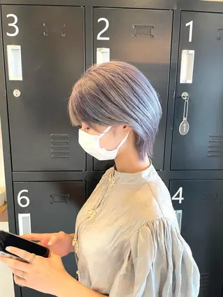 ショート カラー 田中   麗彩也のヘアスタイル