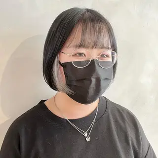 ショート カラー 🤍髪質改善➕透明感 カラー🤍川上葵のヘアスタイル