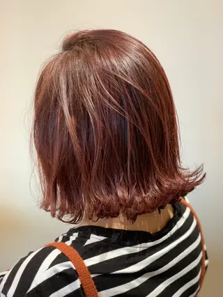 セミロング カラー 関口 友行のヘアスタイル