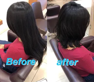 ミディアム パーマ ディレクター ノナカのヘアスタイル