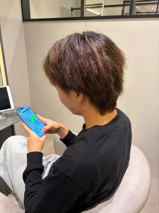 メンズ 平日カットモデル 高岡/山崎開世のヘアスタイル