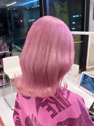 セミロング 💛ムラ修正ブリーチ 💛YUUのヘアスタイル