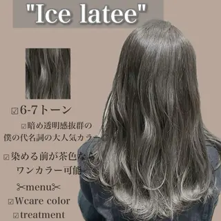 セミロング 外苑前NO.1艶髪 透明感カラーのヘアスタイル