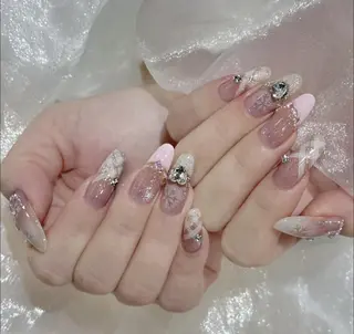 ネイル By moonネイル 🌷ワンホン/韓国風のネイルデザイン