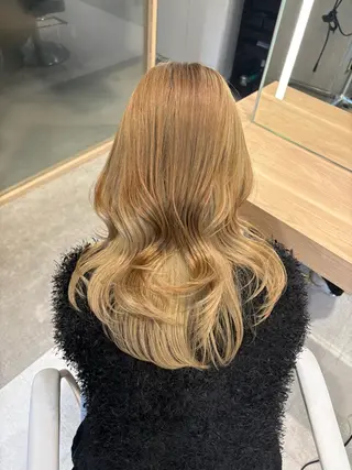 セミロング 美髪縮毛矯正/ ケアカラー🍓KAEのヘアスタイル