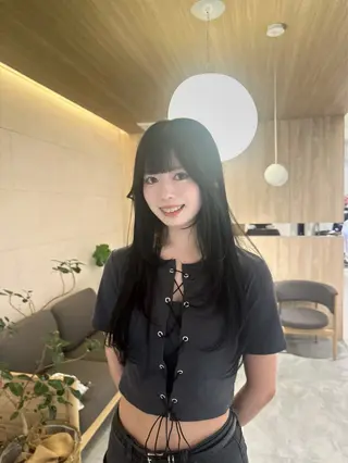 ロング 大島 希美のヘアスタイル