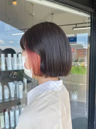 ミディアム カラー alu所属・マキノ キョウカのヘアスタイル