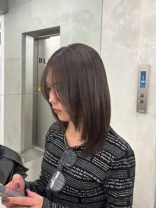 カラー 縮毛矯正/くすみカラ ーayukaのヘアスタイル