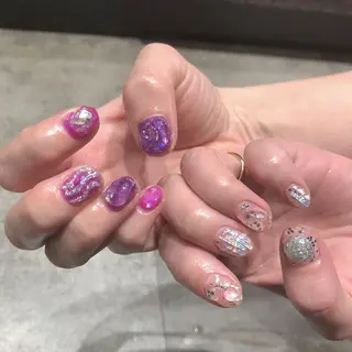 ミディアム カラー ヘアアレンジ 吉野 優子のマツエク・マツパデザイン