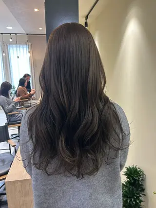 ロング カラー hub hair レイヤー/透明感のヘアスタイル