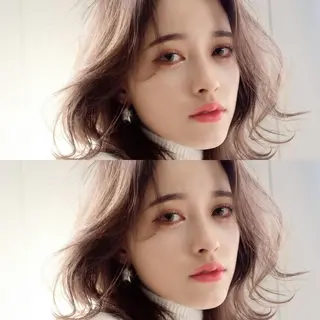 ミディアム カラー 💜ハイトーン💛 マジカルかいちゃんのヘアスタイル