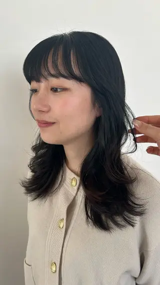 セミロング カラー 名古屋栄/ブリーチ/ ボブ🧃木下桃嘉のヘアスタイル