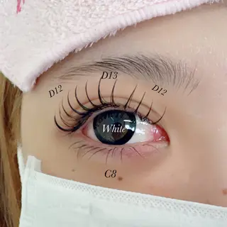 マツエク・マツパ White/マツエク /まつパ/耳つぼのマツエク・マツパデザイン