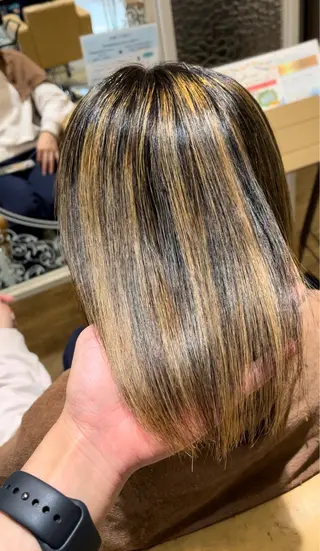 ミディアム パーマ 中山 響希のヘアスタイル