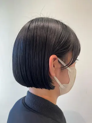 ショート ボブ/インナーカラー /眉毛/Miyuのヘアスタイル