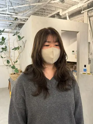 セミロング 顔周りcut・ご相談 ＝新宿しずく🇰🇷のヘアスタイル