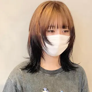 ミディアム カラー カラー系/カット特化 🟠オオタキマサシのヘアスタイル