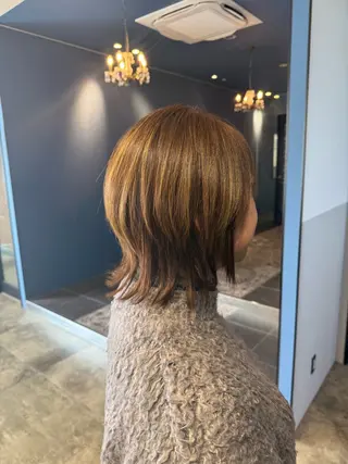 ミディアム ボーイッシュ美容師 板倉　彩のヘアスタイル