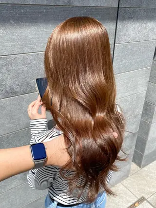 セミロング カラー 髪質改善水素TR× レイヤーカット/熊澤のヘアスタイル
