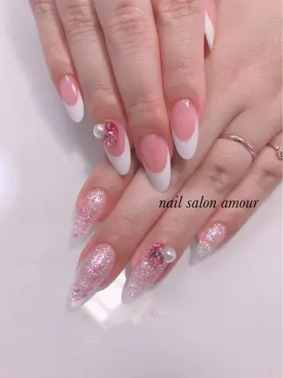 ロング ネイル nailsalon ♡amour♡のネイルデザイン