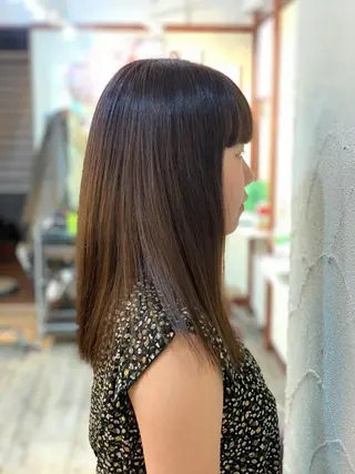 セミロング カラー ✂︎中山竜哉✂︎ 川崎スタイリストのヘアスタイル