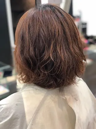 ミディアム パーマ 斎藤 みくのヘアスタイル