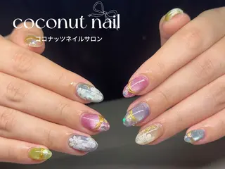 ネイル 神田 ココナッツのネイルデザイン