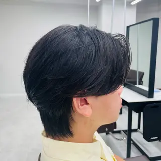 ミディアム パーマ メンズ メンズカット特化✂︎ SHINGO 本厚木のヘアスタイル