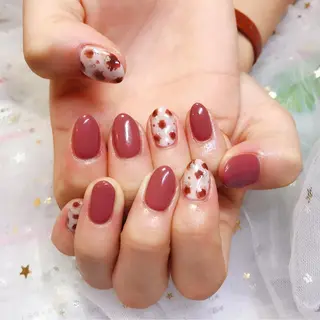 ショート カラー ネイル Q Free nailsのネイルデザイン