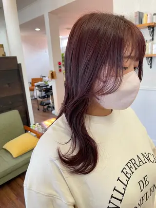 ロング カラー 関根 沙季のヘアスタイル