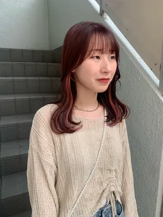 セミロング LOREN＋透明感 オリーブhirokoのヘアスタイル