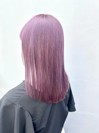 ミディアム カラー 🤎指名No.1ハイ トーン🤎日向花🤎のヘアスタイル