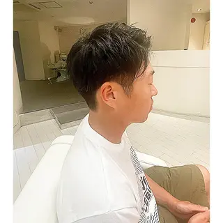 メンズ 前さこ 結衣のヘアスタイル