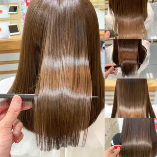 ロング パーマ 髪質改善/縮毛矯正 /ブリーチ矯正/岡部のヘアスタイル