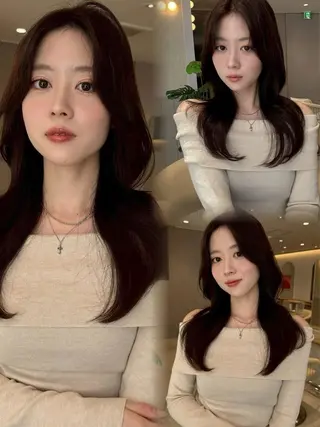 ロング カラー Zina福岡天神🪞 髪質改善🪞レイヤーのヘアスタイル